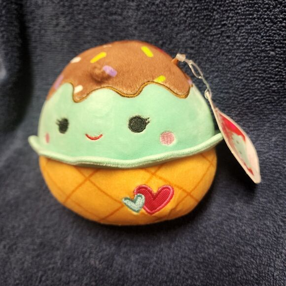 Squishmallow Kellytoy Plush Food Maya The Ice Cream 5" Inch NWT NEW - Picture 2 of 9